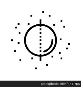 symmetrical mole line icon vector. symmetrical mole sign. isolated contour symbol black illustration. symmetrical mole line icon vector illustration