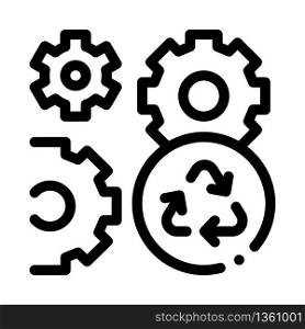 sync settings icon vector. sync settings sign. isolated contour symbol illustration. sync settings icon vector outline illustration