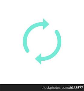 Synchronization or update icon round vector image