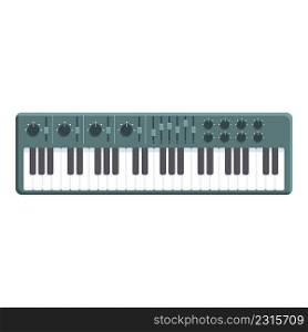 Synthesizer icon cartoon vector. Dj music. Keyboard piano. Synthesizer icon cartoon vector. Dj music