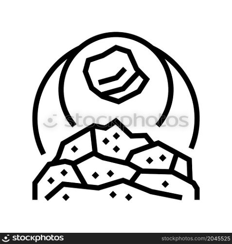 synthetic resin production line icon vector. synthetic resin production sign. isolated contour symbol black illustration. synthetic resin production line icon vector illustration