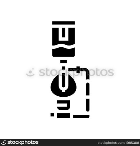 syphon coffee maker glyph icon vector. syphon coffee maker sign. isolated contour symbol black illustration. syphon coffee maker glyph icon vector illustration