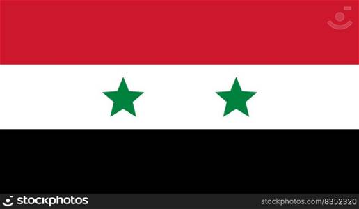 syria flag. Vector illustration