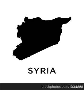 Syria map icon design trendy
