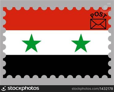 Syria national country flag. original colors and proportion. Simply vector illustration background. Isolated symbols and object for design, education, learning, postage stamps and coloring book, marketing. From world set