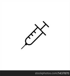 syringe flat icon vector logo design trendy illustration signage symbol graphic simple