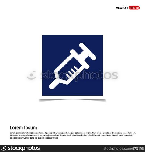syringe icon - Blue photo Frame