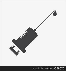 Syringe Icon - Raster Version.Vector Also Available