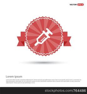 syringe icon - Red Ribbon banner