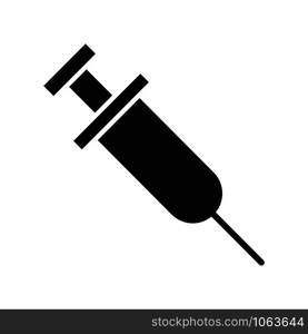 Syringe icon vector design template. Isolated on white background