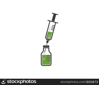 syringe icon vector illustration design template