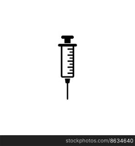 syringe icon vector illustration logo deisgn