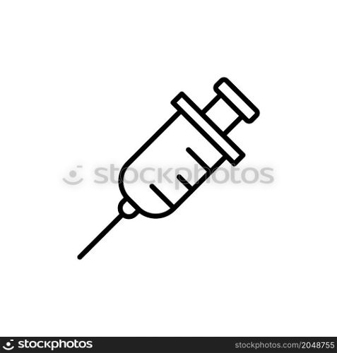 Syringe injection icon vector design templates on white background