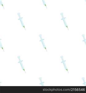 Syringe pattern seamless background texture repeat wallpaper geometric vector. Syringe pattern seamless vector