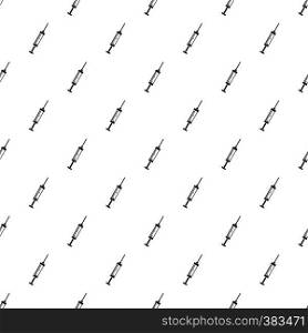 Syringe pattern. Simple illustration of syringe vector pattern for web. Spattern, simple style