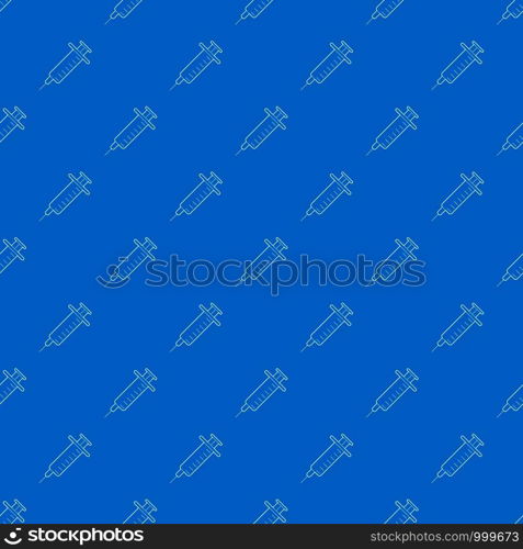 Syringe pattern vector seamless blue repeat for any use. Syringe pattern vector seamless blue