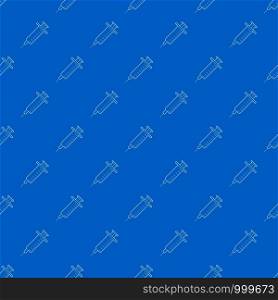 Syringe pattern vector seamless blue repeat for any use. Syringe pattern vector seamless blue