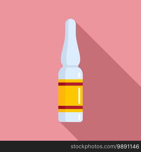 Syringe&ule icon. Flat illustration of syringe&ule vector icon for web design. Syringe&ule icon, flat style