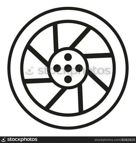 System disk icon simple vector. Car kit. Automobile interior. System disk icon simple vector. Car kit