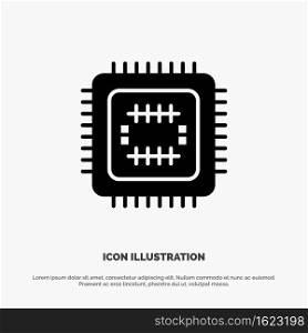 System, Tech, Technology, Cpu solid Glyph Icon vector