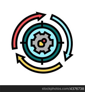 system working process color icon vector. system working process sign. isolated symbol illustration. system working process color icon vector illustration
