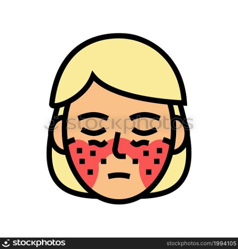 systemic lupus erythematosus color icon vector. systemic lupus erythematosus sign. isolated symbol illustration. systemic lupus erythematosus color icon vector illustration