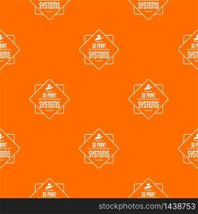 Systems 3d printing pattern vector orange for any web design best. Systems 3d printing pattern vector orange