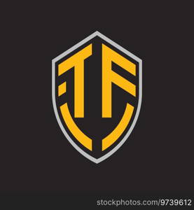 T and F letter logo,vector symbol logo design