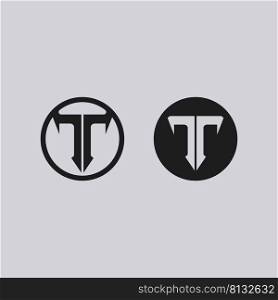 T letter and font T logo vector font alphabet design and icon T