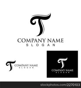 T letter logo and symbol vector