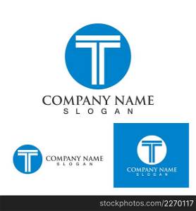 T letter logo and symbol vector