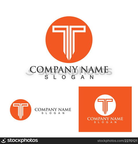 T letter logo and symbol vector