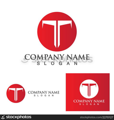 T letter logo and symbol vector