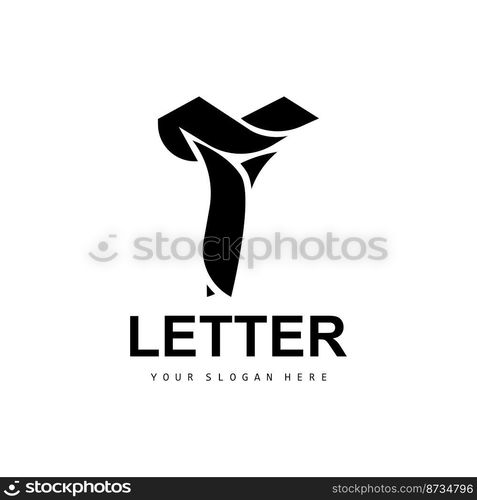 T Letter Logo, Modern Letter Style Vector, Design Suitable For Product Brands With T Letter