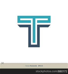 T Letter Logo Template Illustration Design. Vector EPS 10.