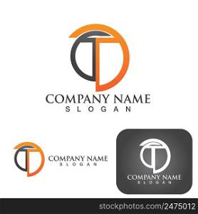 T Letter Logo Template vector illustration design