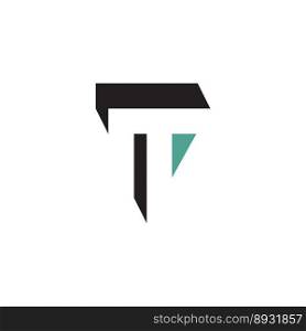 t logo icon letter design symbol 