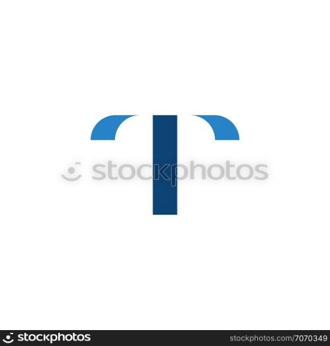 t logo icon sign letter logotype vector design