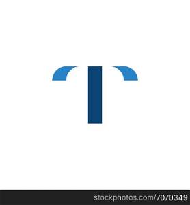 t logo icon sign letter logotype vector design