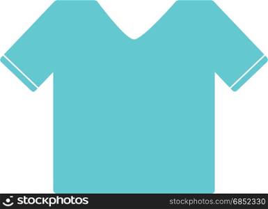 T Shirt Icon Vector. T shirt clothing in simple flat vector style