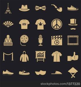 T-shirt icons set. Simple set of 25 t-shirt vector icons for web for any design. T-shirt icons set, simple style