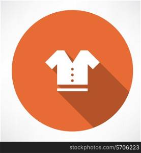 T-shirt symbol. Flat modern style vector illustration