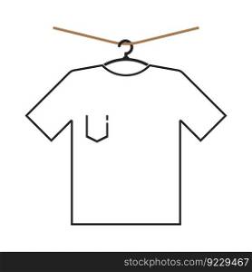 T-shirts on Hangers icon vector illustration symbol design
