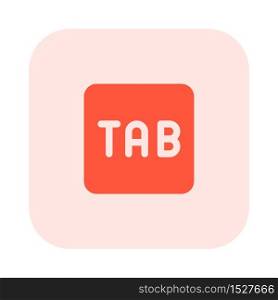 Tab function key for shifting to next menu
