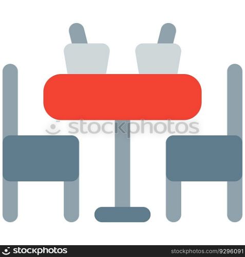 Table chair set for indoors dining