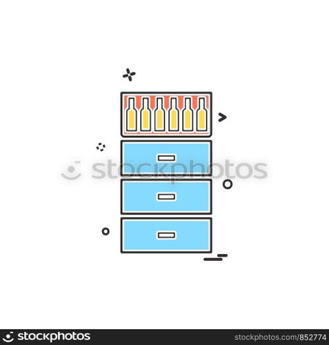 Table icon design vector