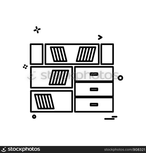 Table icon design vector