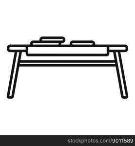 Table icon outline vector. Interior furniture. Home design. Table icon outline vector. Interior furniture