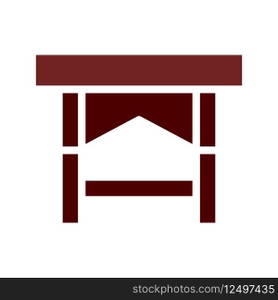 Table icon solid brown element
