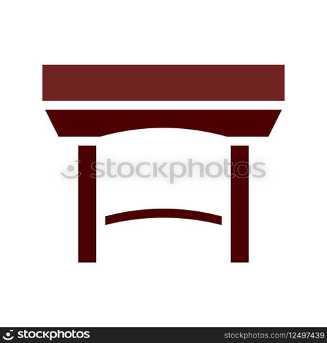 Table icon solid brown element